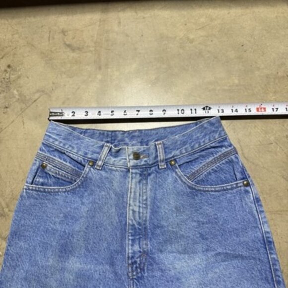 Vintage 90s Levi’s Native Blue High Waist Taper Light Wash Denim Jeans Size 9 Jr - Picture 6 of 14